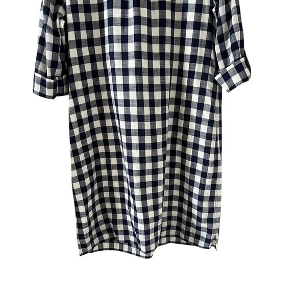 Boden Blue & White Gingham Pintuck Dress Size 18 - Picture 12 of 14